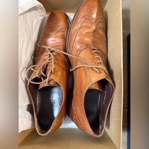 Cole Haan Tan Leather Wingtip Oxfords